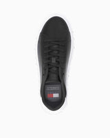 Tommy Hilfiger Leather Cupsole Low Top Sneakers Black