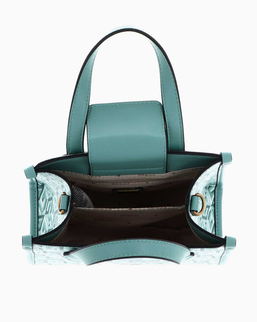 Guess Silvana Compartment Monogram Mini El Çantası