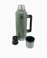 Stanley Efsane Klasik Seri-1.9 Litre Klasik Şişe, Vakumlu Çelik Termos Hammertone Green