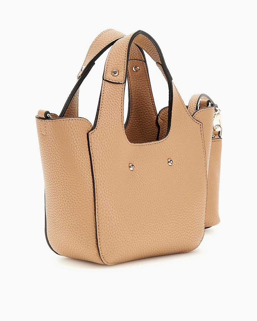 Guess Helina Mini Totel El Çantası Beige