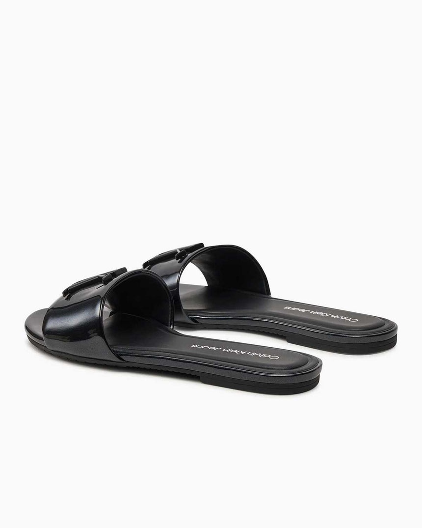 Calvin Klein Flat Logolu Sandalet Black
