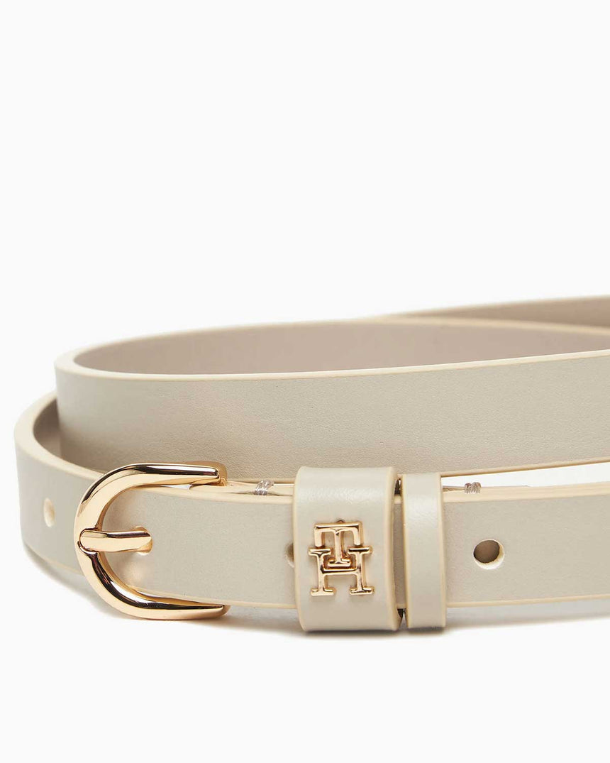 Tommy Hilfiger Essential Effortless 15mm Kadın Kemer Classic Beige