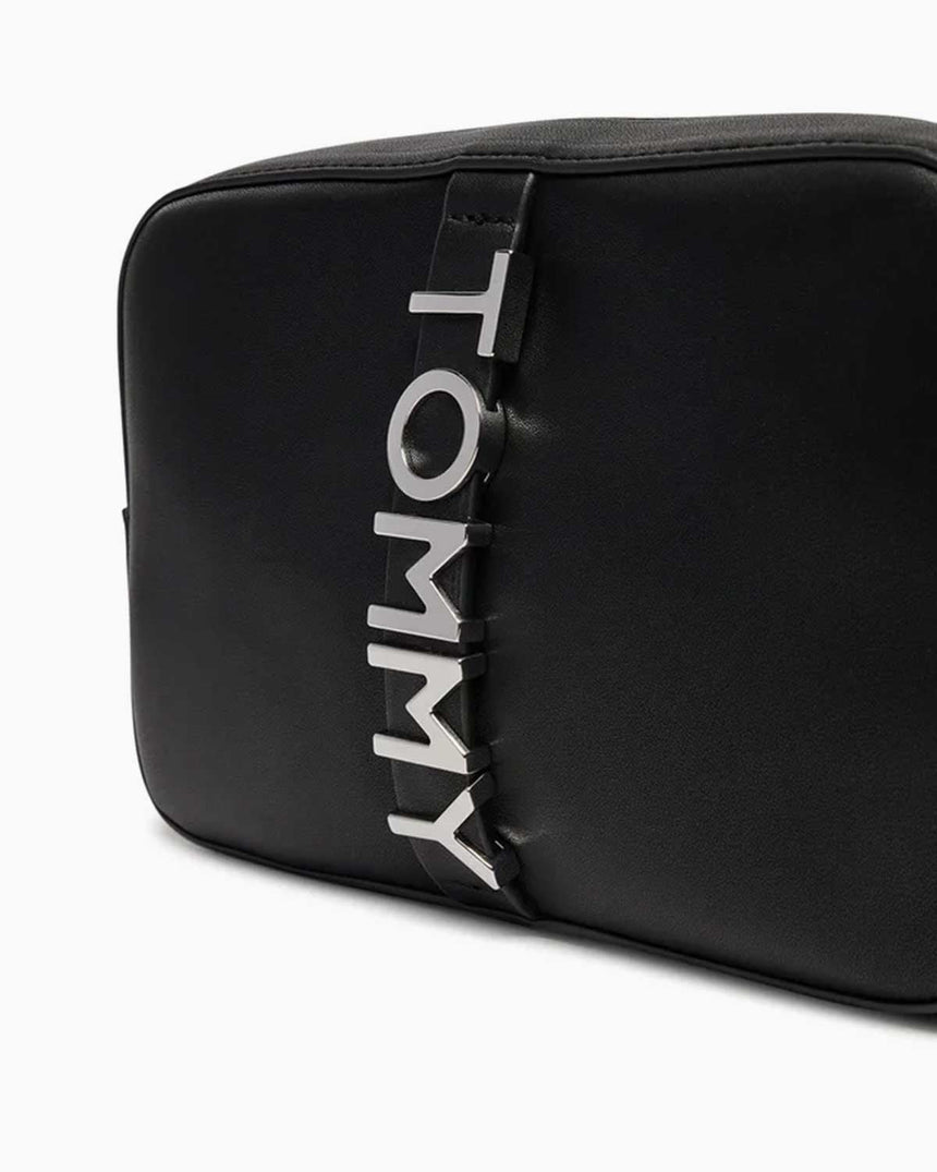 Tommy Jeans City Bold Logolu Çapraz Askılı Çanta Black