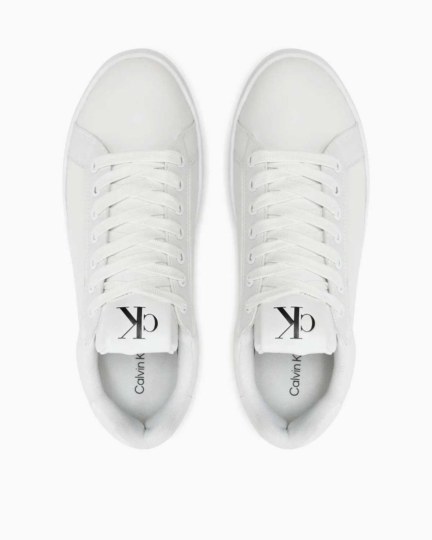 Calvin Klein Jeans Bold Platform Low Top Sneakers Triple Bright White