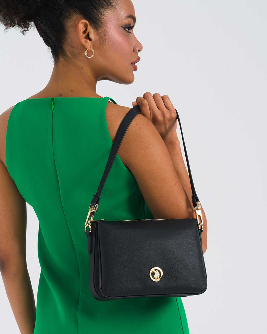 Us Polo Assn Çıkarılabilir Askılı Çapraz Çanta Siyah