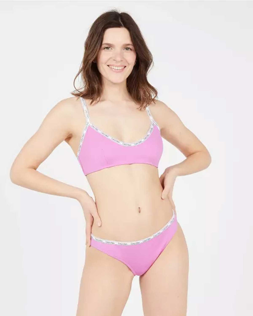 Calvin Klein Calvin Klein Logo Detaylı Brazilian Kadın Bikini Altı Helio Hue
