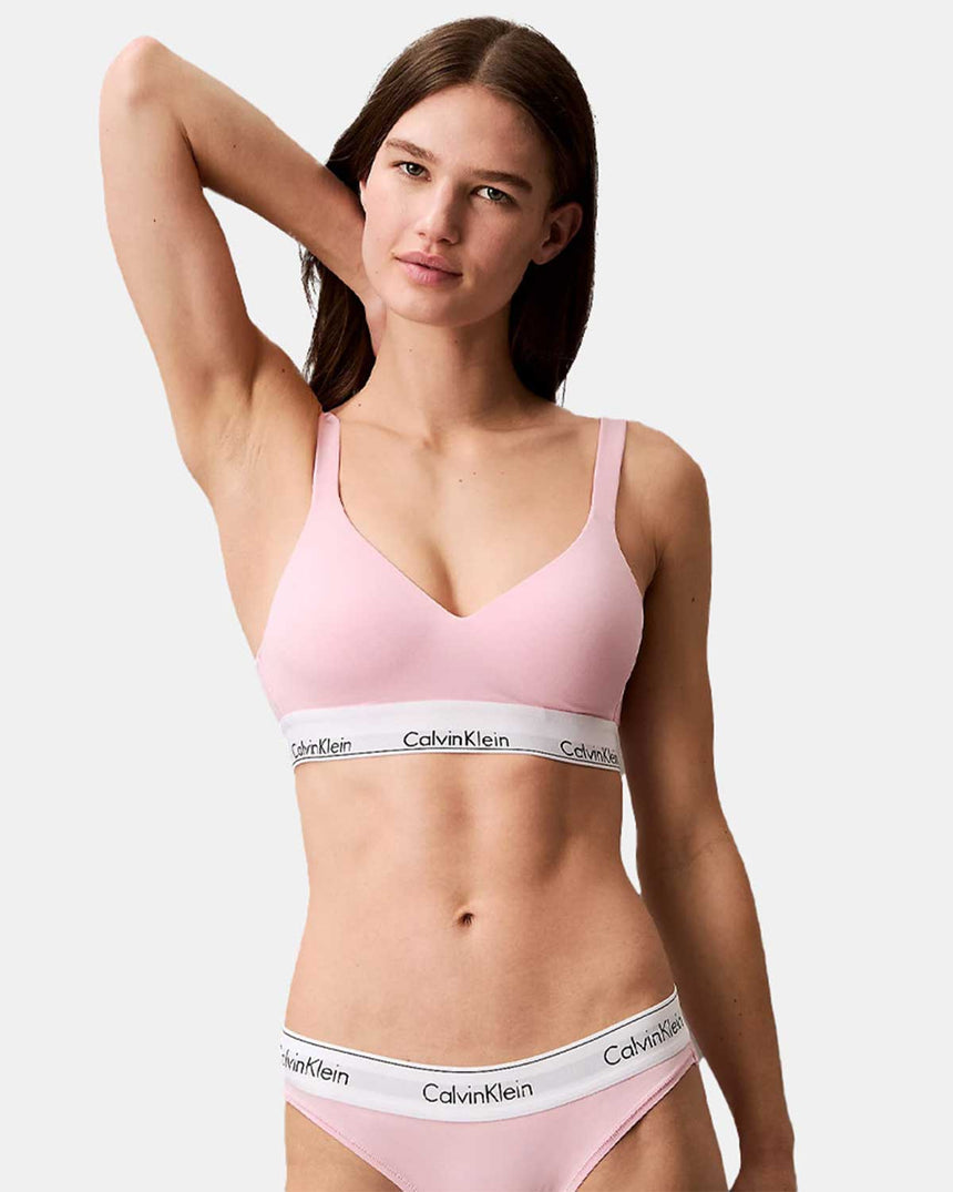 Calvin Klein Icon Cotton Modal Lift Bralette Buff Pink