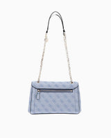 Guess Noelle Convertible Satchel Çapraz Askılı Çanta Light Blue Logo