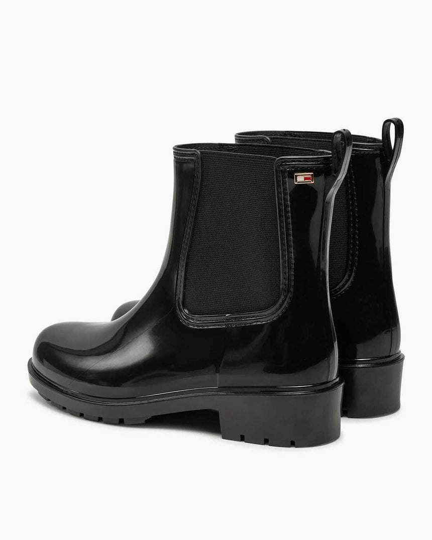 Tommy Hilfiger Flag Rugan Rainboot Black
