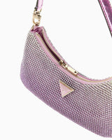 Guess Zalina Taşlı Omuz Çantası Orchid