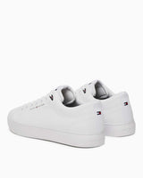Tommy Hilfiger Düşük Bilek Güçlendirilmiş Deri Erkek Sneaker White