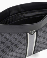 Guess Paris Essential Monogram Desenli Portföy El Çantası Coal Black