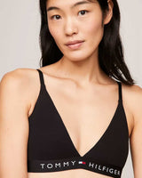 Tommy Hilfiger Unlined Triangle Bralet Black