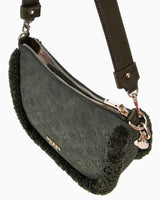 Guess Davika Hobo Monogram Baskılı Omuz Çantası Forest