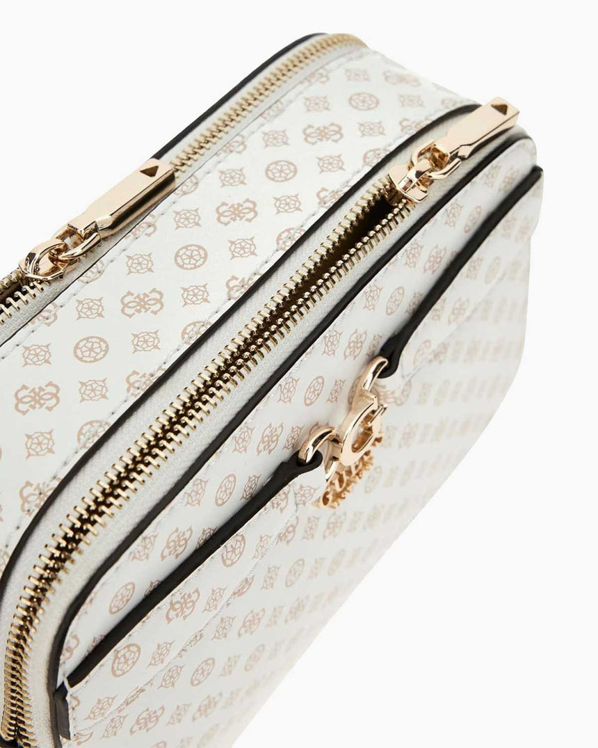 Guess Eliette Logo Crossbody Çapraz Askılı Çanta White Logo