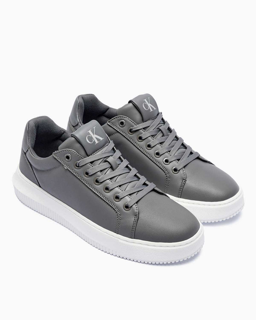 Calvin Klein Jeans Chunky Cupsole Clean Low Top Sneaker Charcoal Grey/Bright White