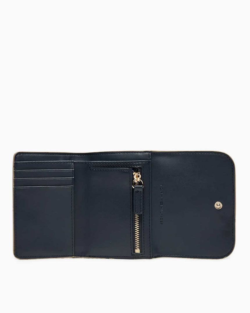 Tommy Hilfiger Heritage Med Flap Metal Logolu Cüzdan