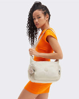 Kipling Gabbie Basic Plus Çarpaz Askılı Çanta Beige Pearl