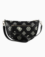 Guess Deesa Logo Zincirli Çapraz Askılı Çanta Black Logo