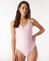Guess One Piece Logolu Mayo Gj Double Layer Pink