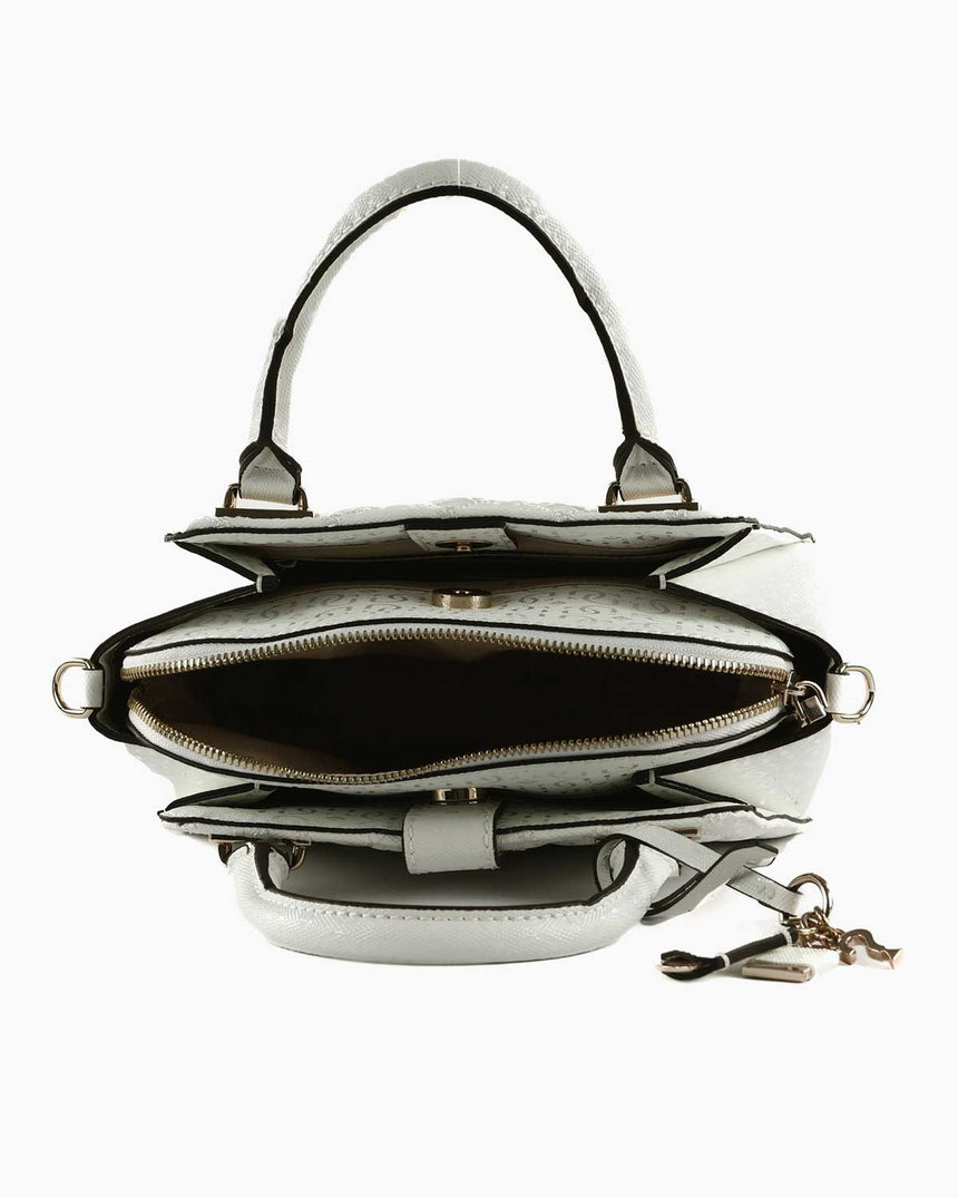 Guess Small Satchel Omuz Çantası White