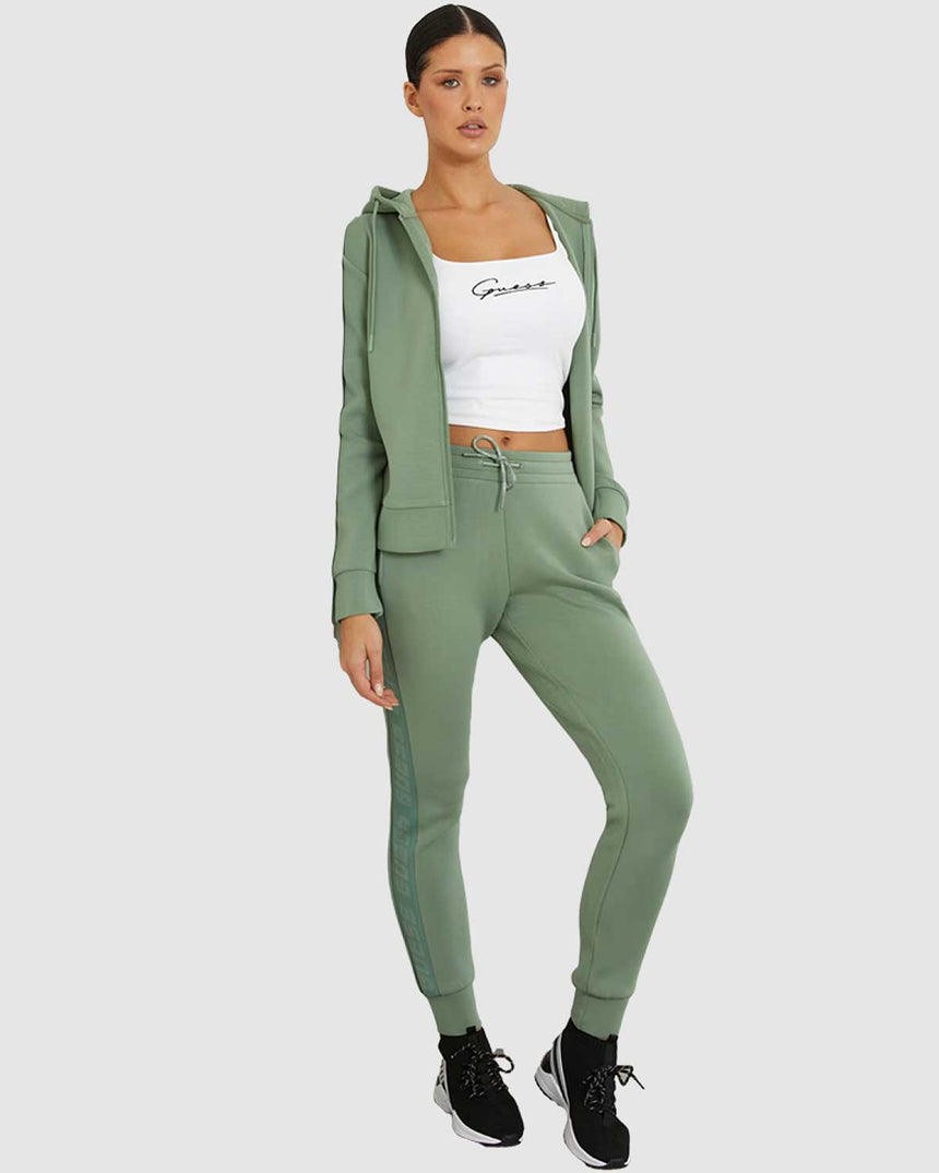 Guess Signature Ön LogoLu Atlet Pure White