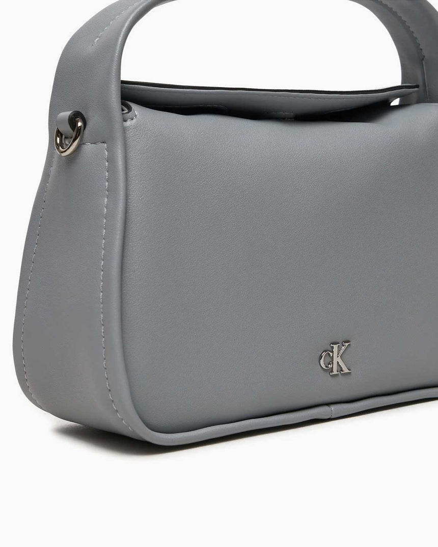 Calvin Klein Metal Mono Mini Logolu El Çantası Quarry