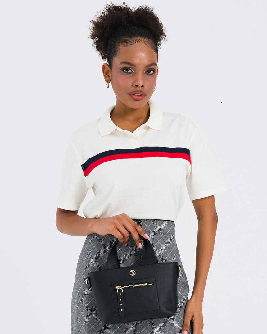 Us Polo Assn Logo Detaylı Çapraz Askılı Çanta Siyah