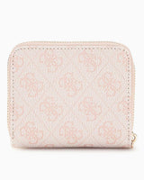 Guess Eco Erica Zip Around Cüzdan Dusty Rose Logo