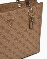 Guess Noelle 4G Logolu Kadın Omuz Çantası Latte Logo / Brown
