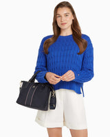 Tommy Hilfiger Poppy Small Tote Corp El Çantası Space Blue Corp