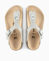 Birkenstock Gizeh Kids BF Parmak Arası Kız Çocuk Terlik Simli Beyaz