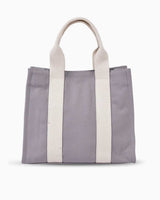 Gap Şerit Detaylı Kanvas El Çantası Gri