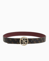 Guess Noelle Belts Kemer Brown Logo