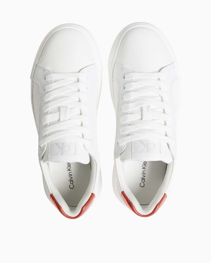 Calvin Klein Chunky Cupsole Low Top Sneaker Bright White/Aragon