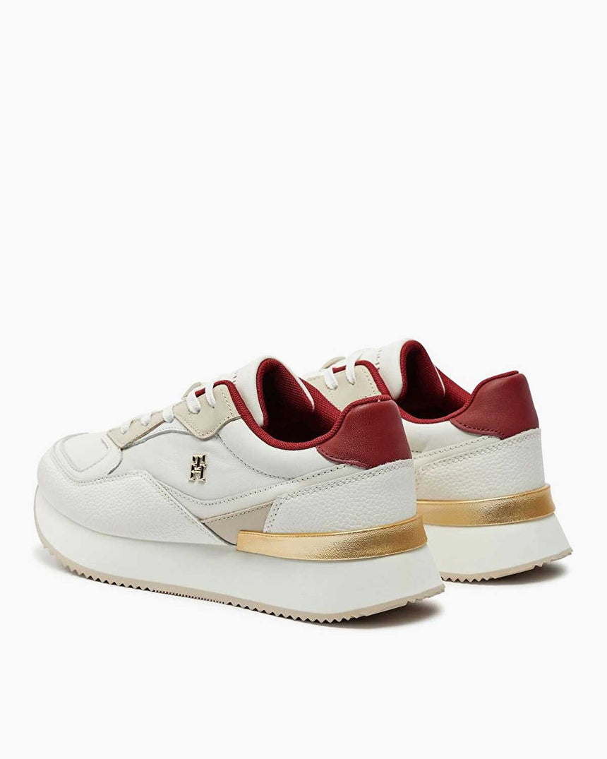 Tommy Hilfiger Chic Chunky Runner Sneakers Ancient White/Magma Red