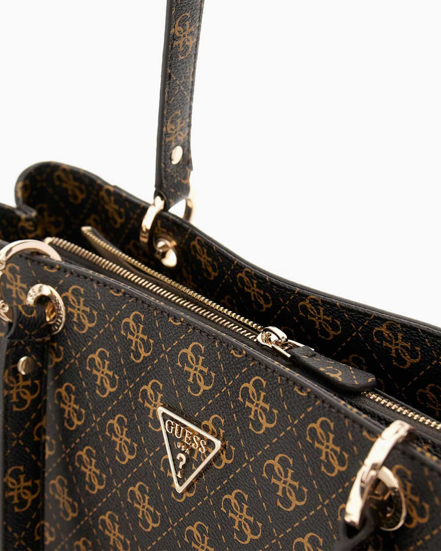 Guess Cruise Noelle II Tote Kadın El Çantası Brown Logo