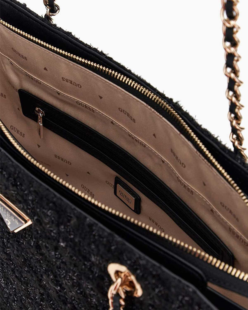 Guess Giully Large Tote Omuz Çantası Black