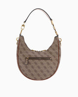 Guess Dagan Convertile Zincir Detaylı Omuz Çantası Latte Logo