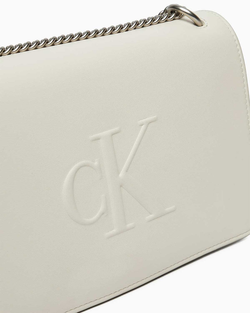 Calvin Klein Sculpted Flap Zincir Detaylı Çapraz Askılı Çanta Birch