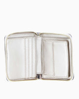 Guess Laurel Small Zip Around Monogram Baskılı Cüzdan Dove Logo