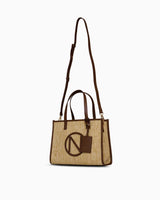 Nautica Aksesuar Detaylı Kadın Omuz Çantası Bej - Açık Kahve