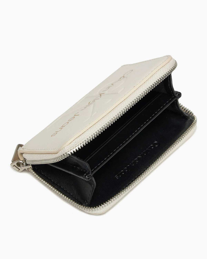 Calvin Klein Sculpted Zip Around Mono Cüzdan Beige