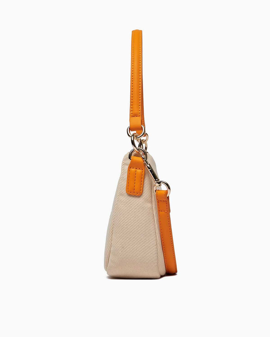 Tommy Hilfiger Poppy Canvas Shoulder Bag Beige