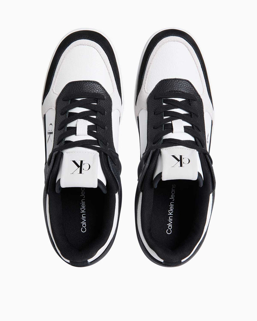 Calvin Klein Basket Cupsole Lace Up Sneaker Bright White/Black
