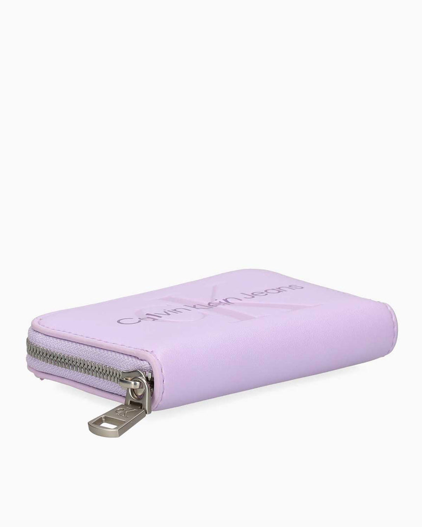 Calvin Klein Sculpted Zip Around Mono Cüzdan Purple