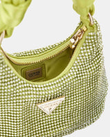 Guess Lua Mini Hobo Taşlı El Çantası Chartreuse