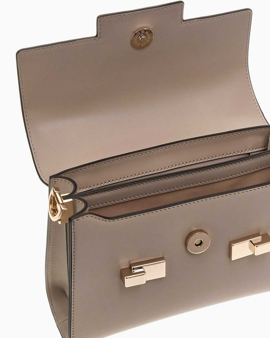 Guess Eco Handle Flap Mini Kapaklı El Çantası Tau