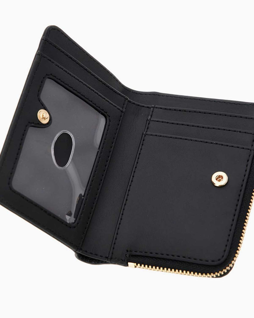 Guess Access Laurel II Fermuarlı Kartlıklı Kadın Cüzdan Coal Logo