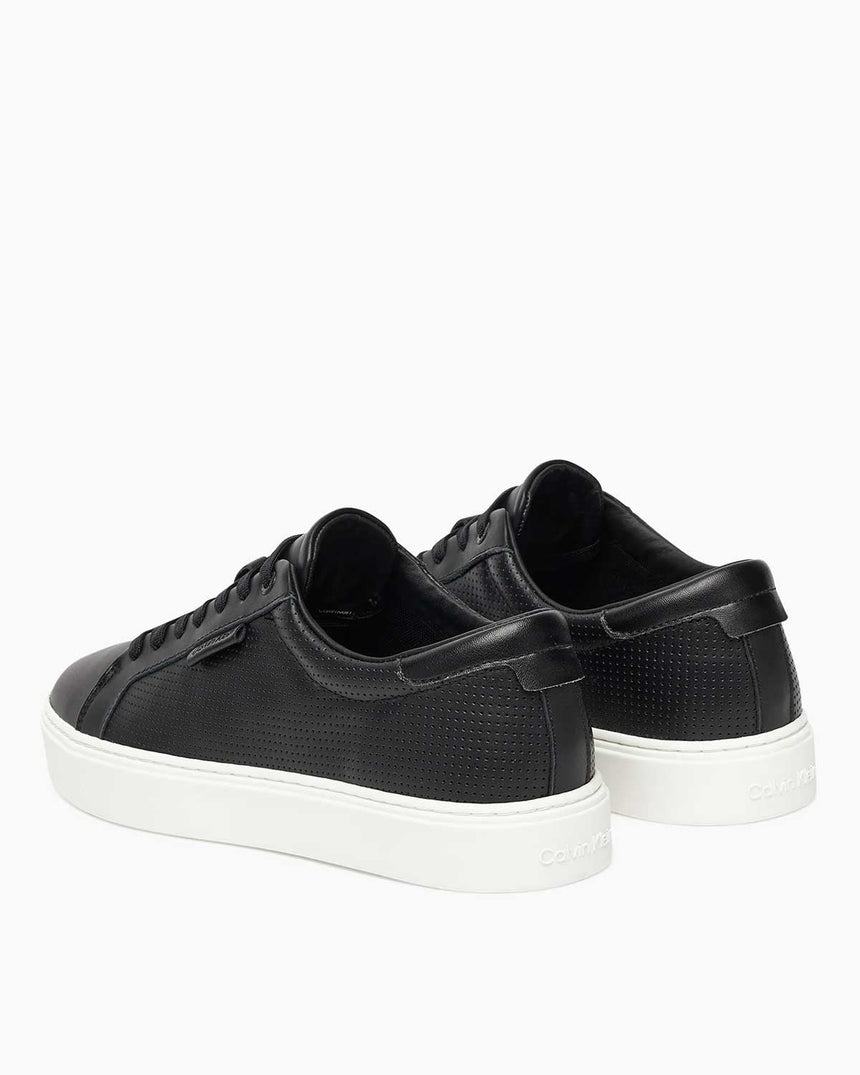 Calvin Klein Temiz Taban Mükemmel Deri Erkek Sneaker Black/Bright White